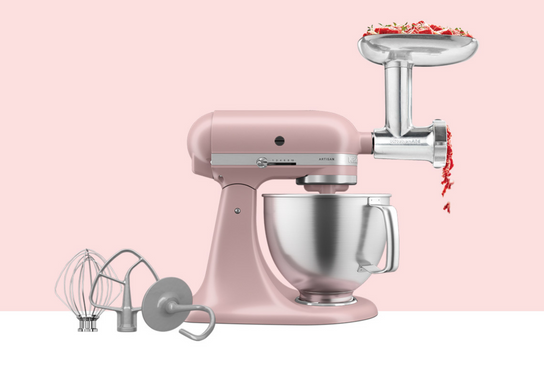 Artisan Tilt-Head Stand Mixer KSM192 + Metal Food Grinder Bundle