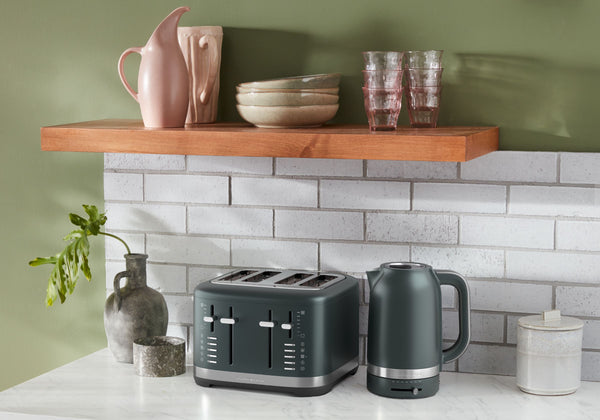 1.7L Variable Temperature Electric Kettle KEK1701 + 4 Slice Toaster KMT4109