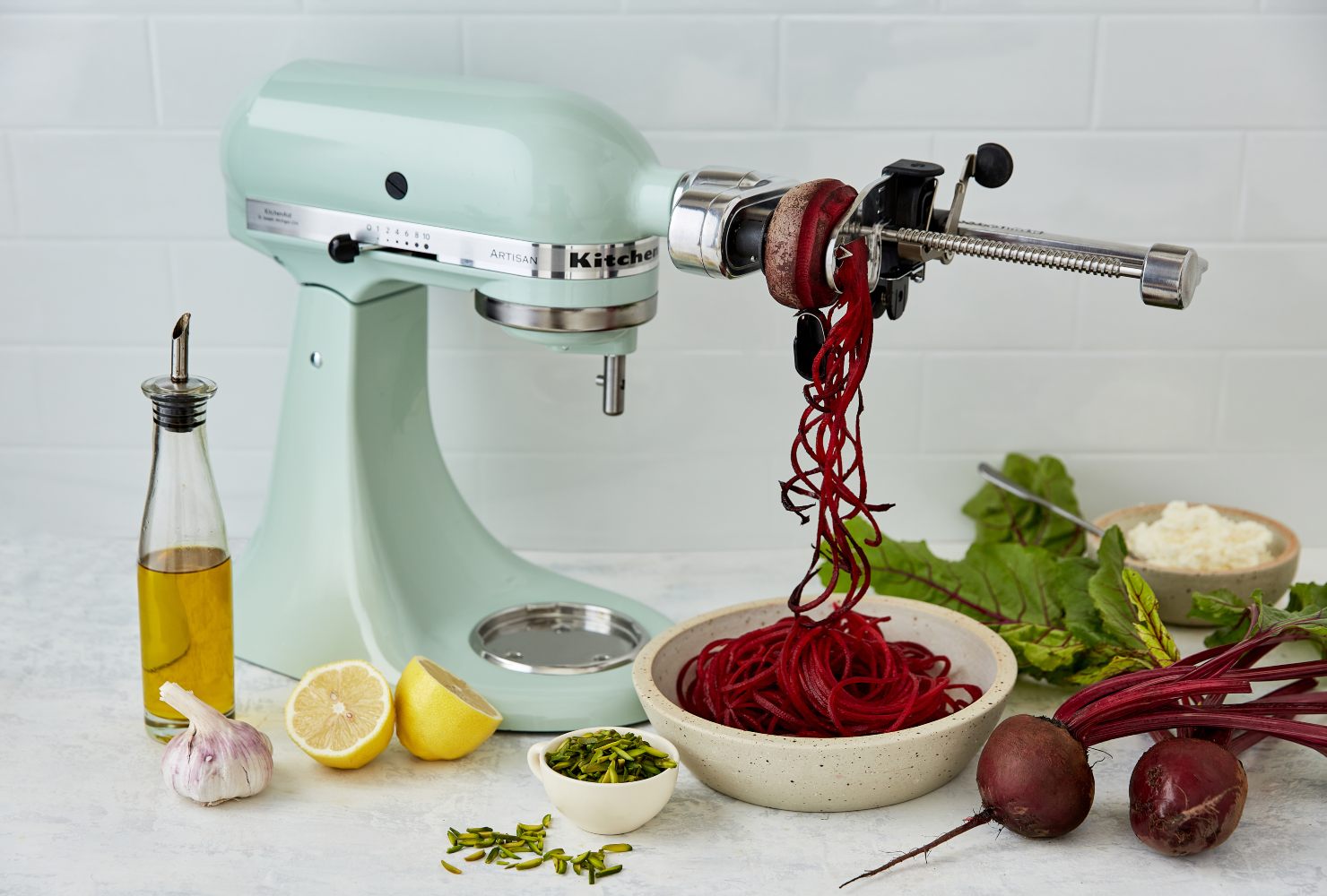 7 Blade Spiraliser Plus with Peel, Core & Slice Attachment KSM2APC