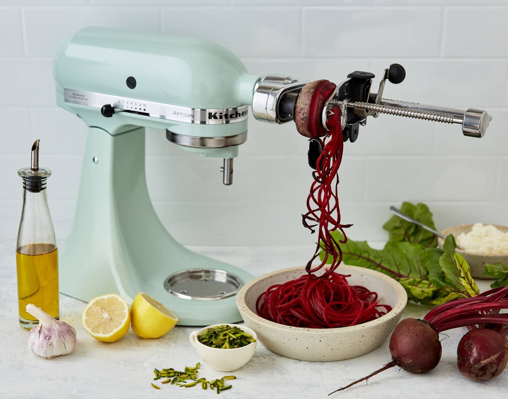 Works with all KitchenAid tilt-head & bowl-lift Stand Mixers