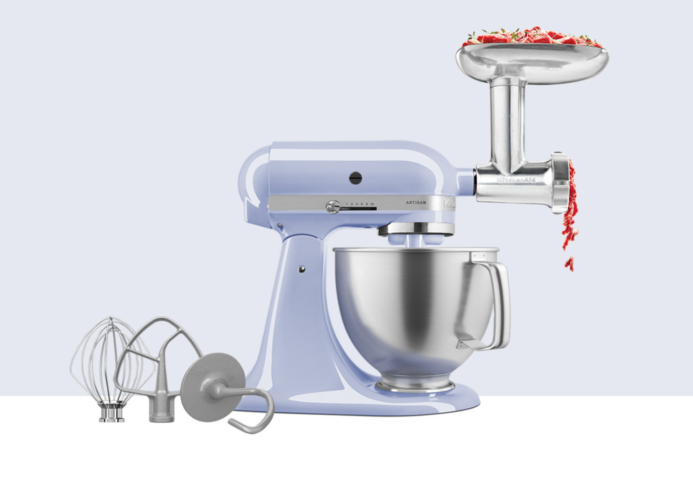 Artisan Tilt-Head Stand Mixer KSM192 + Metal Food Grinder Bundle