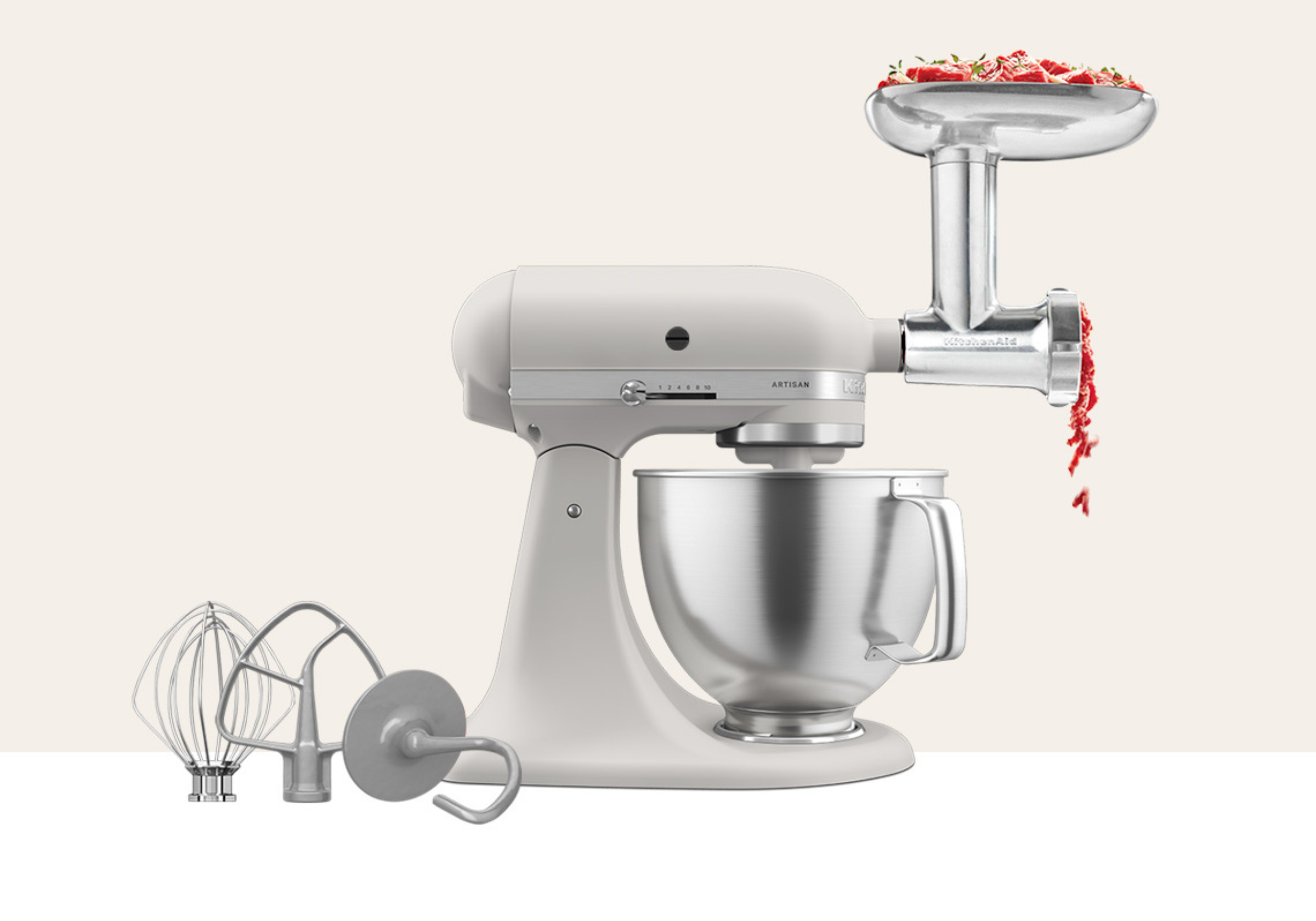 Artisan Tilt-Head Stand Mixer KSM192 + Metal Food Grinder Bundle