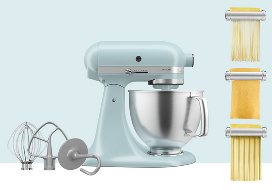 Artisan Tilt-Head Stand Mixer KSM192 + 3 Piece Pasta Attachment Bundle