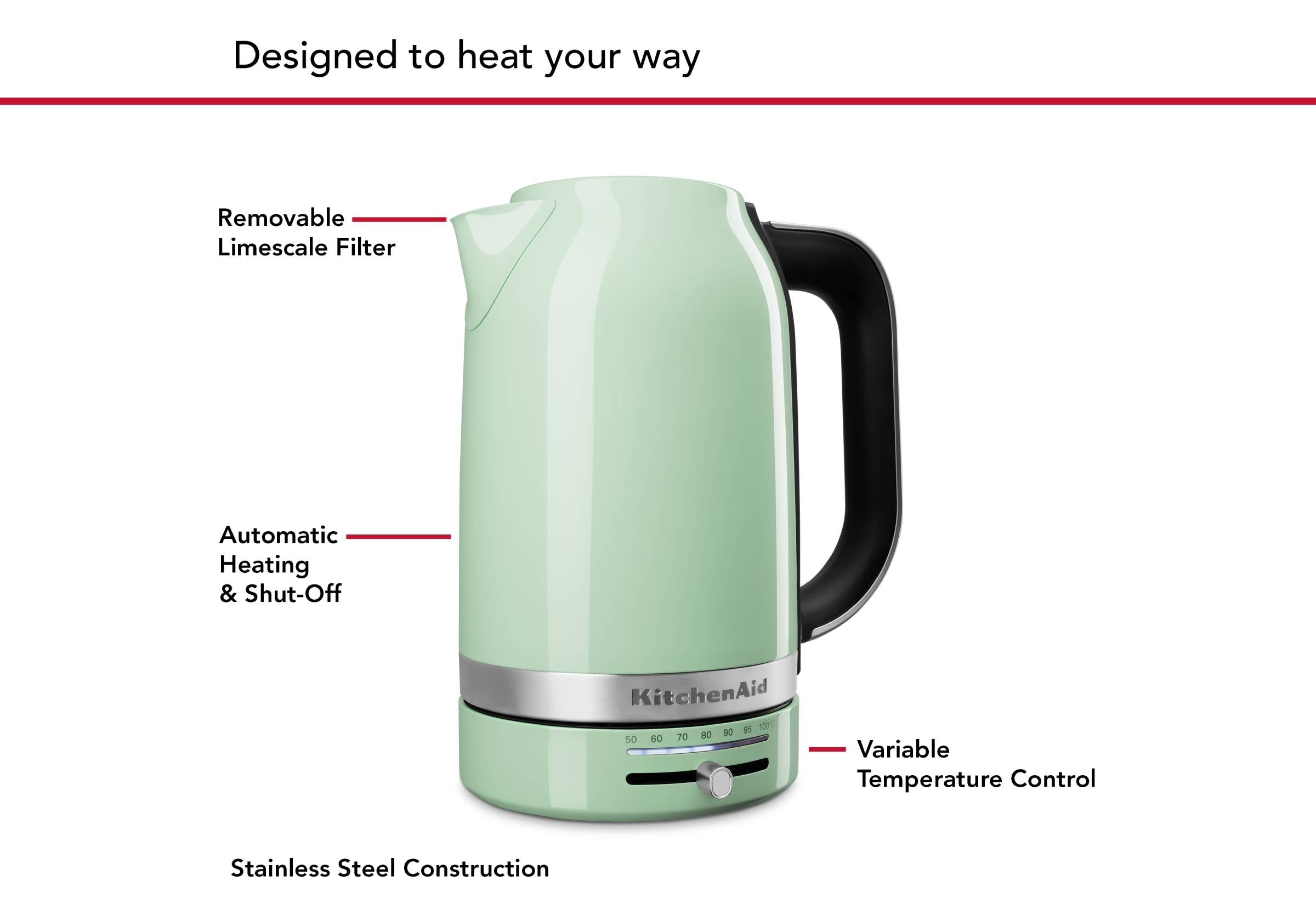 1.7L Variable Temperature Electric Kettle KEK1701