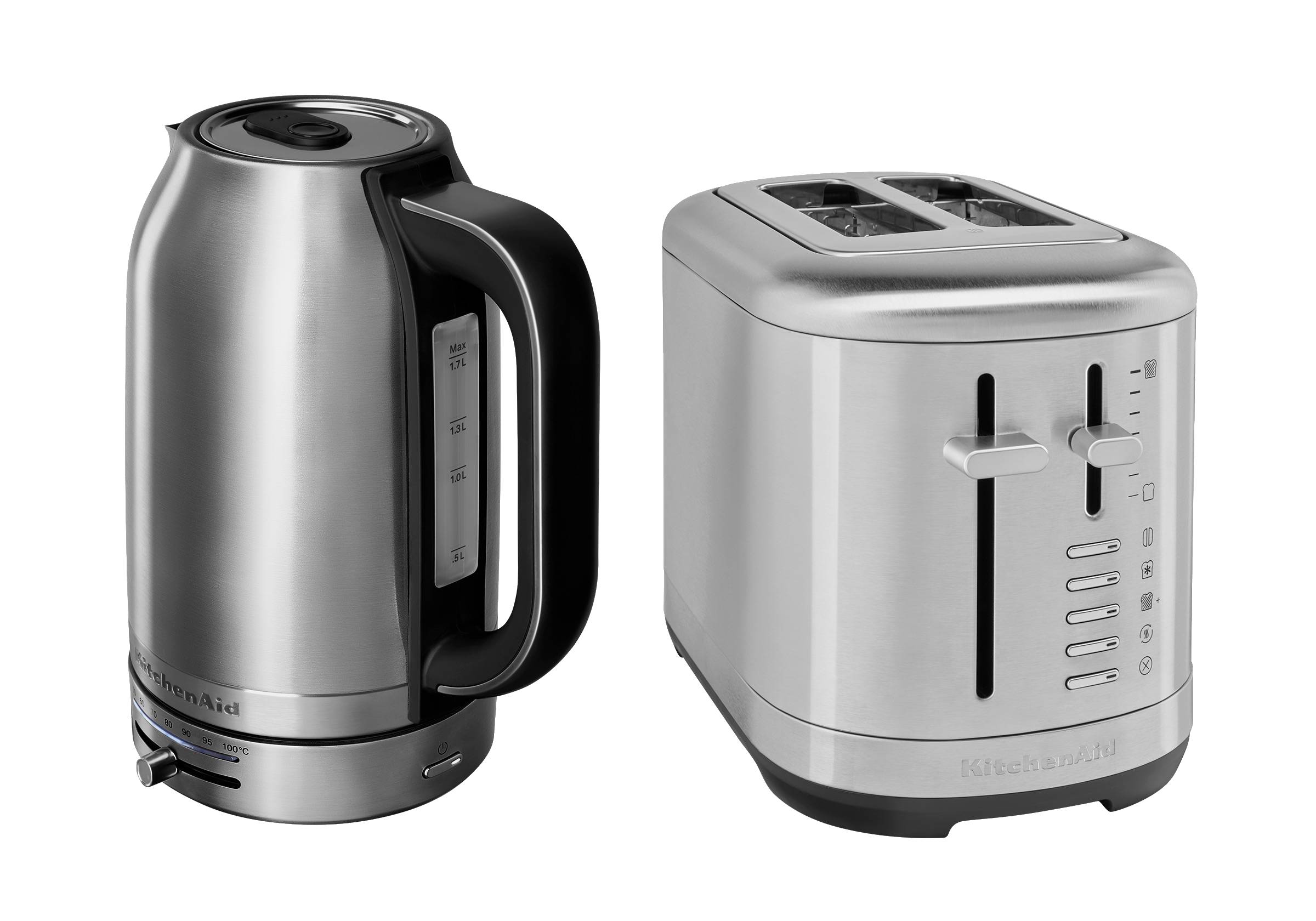 1.7L Variable Temperature Electric Kettle KEK1701 + 2 Slice Toaster KMT2109