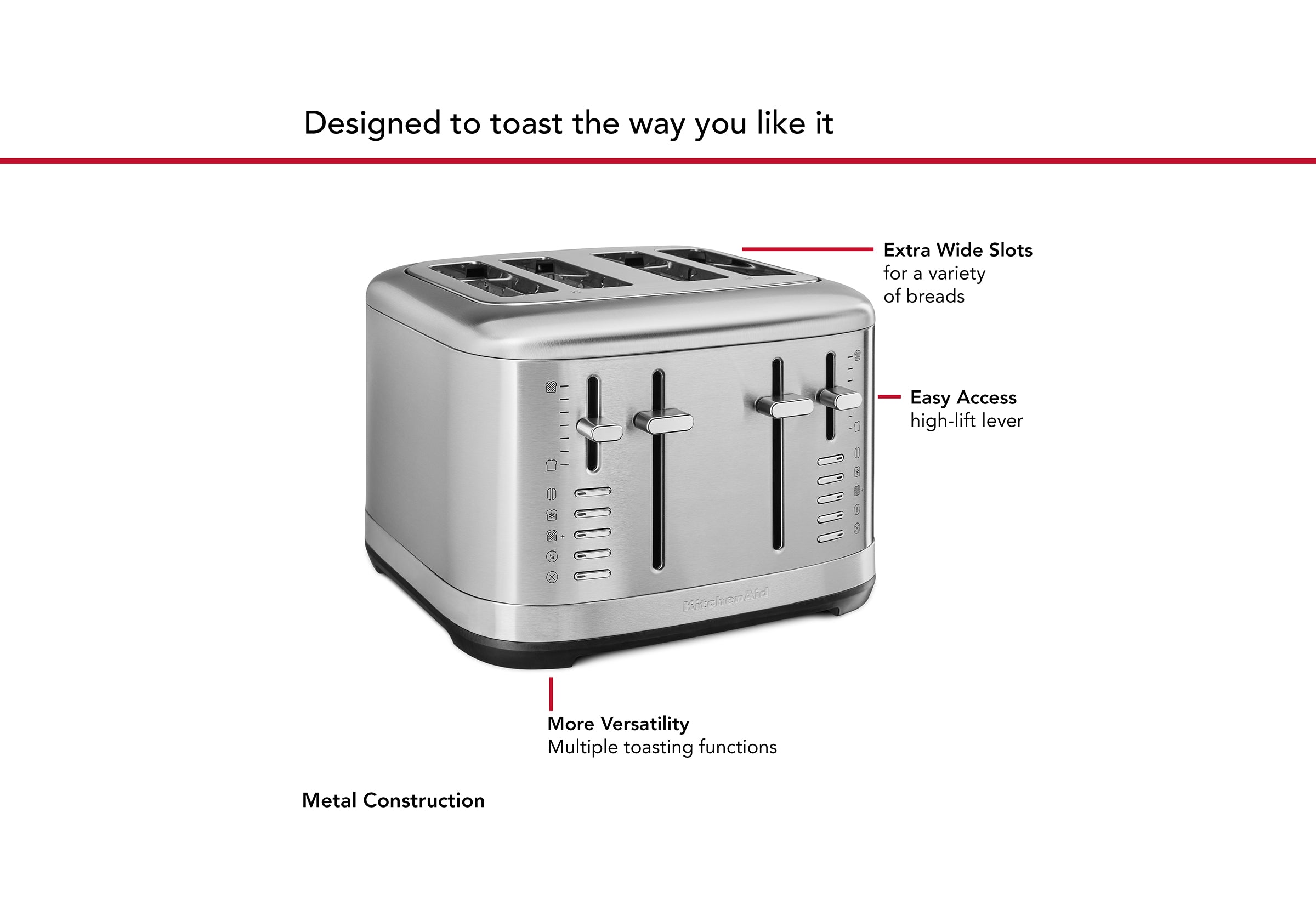 4 Slice Toaster KMT4109