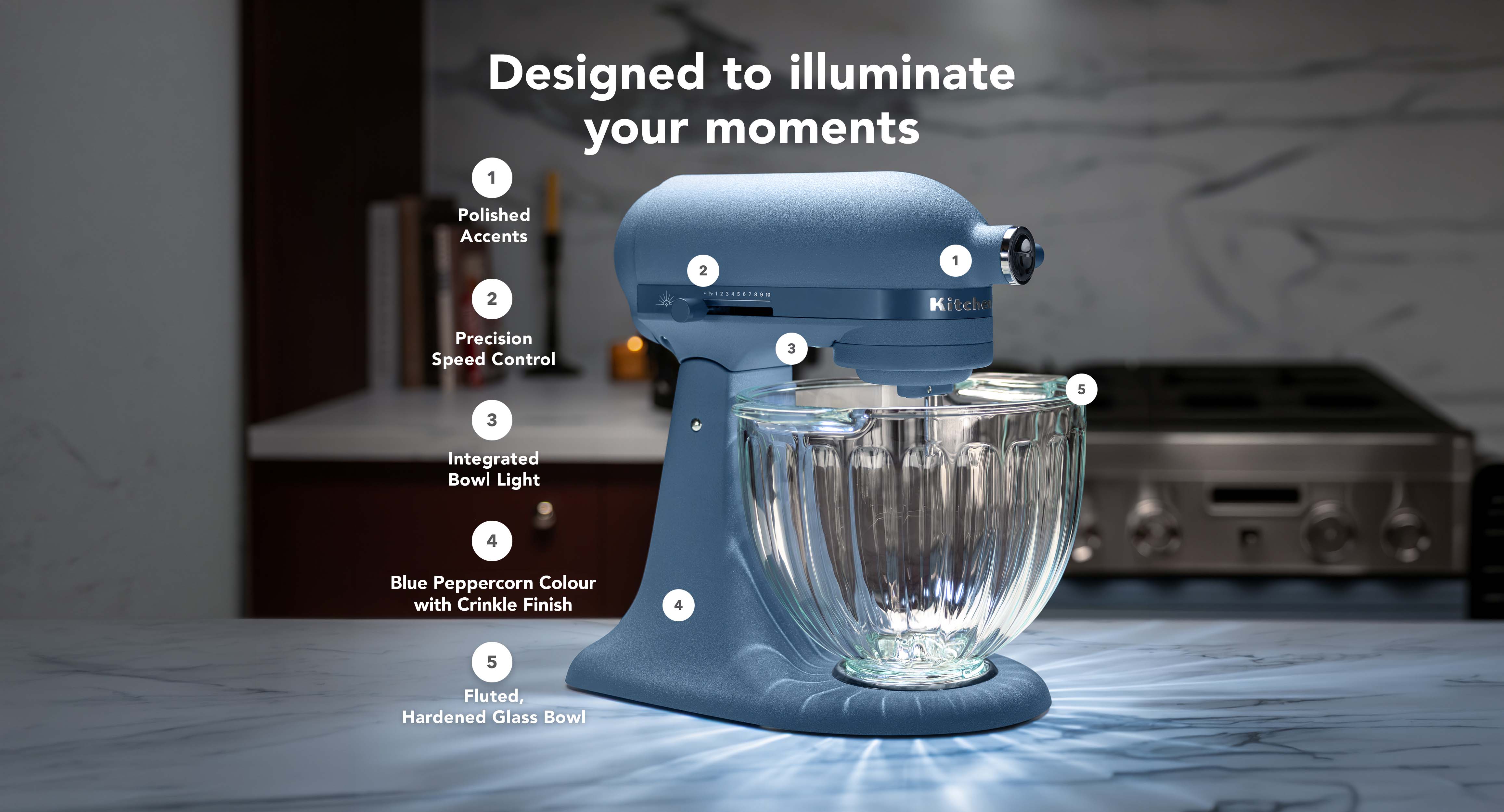 2026  Design Series Luminaire Artisan Plus Stand Mixer KSM50