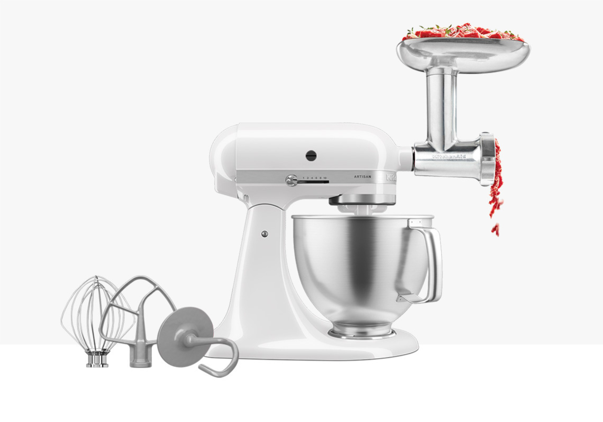 Artisan Tilt-Head Stand Mixer KSM192 + Metal Food Grinder Bundle