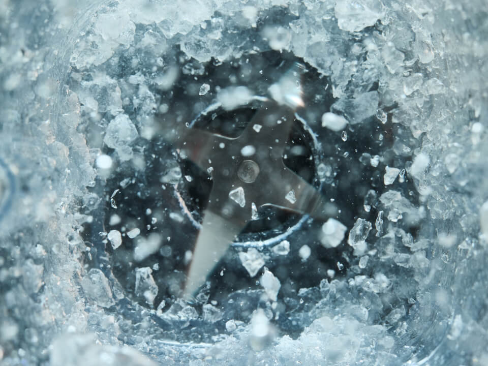 From ice to snow in seconds